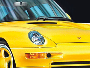 Porsche 993 jaune